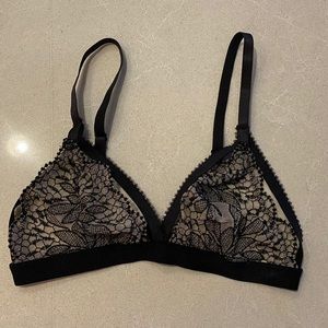 Black Lace Bra